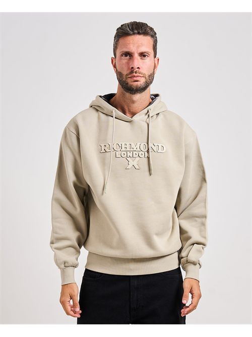 Felpa uomo Richmond X con cappuccio RICHMOND X | UMA25066FEBEIGE